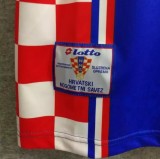 1998 Croatia Away Blue Retro Soccer Jersey