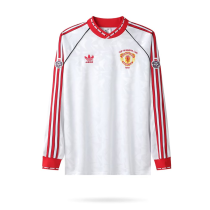 1991 Man Utd UCL Version Long sleeves Retro Soccer Jersey