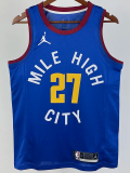 20-21 Nuggets MURRAY #27 Blue Top Quality Hot Pressing NBA Jersey (Trapeze Edition)