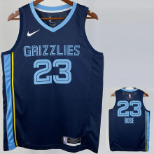 22-23 GRIZZLIES ROSE #23 Blue Top Quality Hot Pressing NBA Jersey