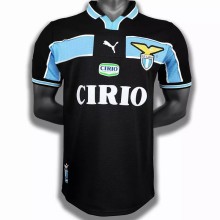 1998-2000 Lazio Away Black Retro Soccer Jersey