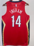 22-23 Pelicans INGRAM #14 Red Top Quality Hot Pressing NBA Jersey (Trapeze Edition)