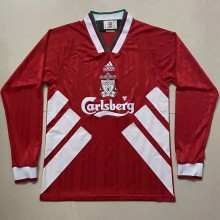1993-1995 LIV Home Long Sleeve Retro Soccer Jersey