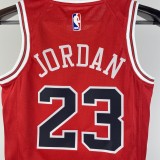 2023 BULLS JORDAN #23 Red Top Quality Hot Pressing Kids NBA Jersey