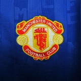 1988-1990 Man Utd Third Blue Retro Soccer Jersey