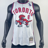 Raptors KNOW YOURSELF #6 White Retro Top Quality Hot Pressing NBA Jersey
