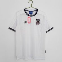 1999-2001 England Home Retro Soccer Jersey