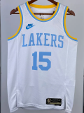 22-23 LAKERS REAVES #15 White Retro Top Quality Hot Pressing NBA Jersey
