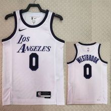 22-23 LAKERS WESTBROOK #0 White City Edition Top Quality Hot Pressing NBA Jersey