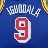Warriors IGUODALA #9 Blue 75th Anniversary Retro NBA Jersey