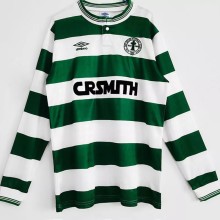 1987-1988 Celtic Home Long Sleeve Retro Soccer Jersey
