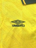 1991-1993 Brazil Home Yellow Retro Soccer Jersey
