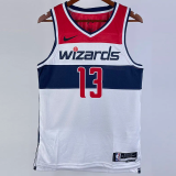 22-23 Wizards POOLE #13 White Top Quality Hot Pressing NBA Jersey