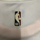 22-23 LAKERS JAMES #23 White Top Quality Hot Pressing NBA Jersey (Retro Logo)