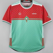 22-23 Morocco Red Blue Fans Soccer Jersey
