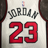 22-23 Bulls JORDAN #23 White City Edition Top Quality Hot Pressing NBA Jersey