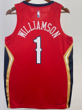 22-23 Pelicans WILLIAMSON #1 Red Top Quality Hot Pressing NBA Jersey (Trapeze Edition)