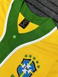 2023 Brazil New Style Yellow Warm-up Suit
