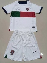 22-23 Portugal Away Kids Soccer Jersey