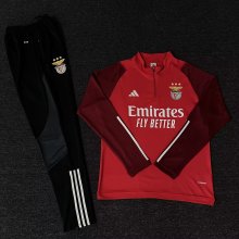 23-24 Benfica Red Half Pull Tracksuit