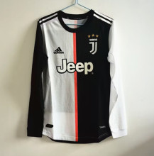 2019-2020 JUV Home Long Sleeves Player Retro Soccer Jersey