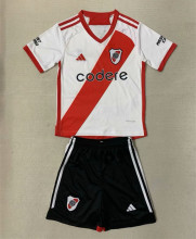 23-24 River Plate Home Kids Soccer Jersey