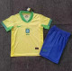 2024 Brazil Home Kids Soccer Jersey