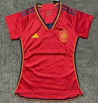 2022 Spain Home Women Fans Soccer Jersey