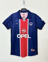 1998 PSG Paris Home Upper Cyan Retro Soccer Jersey