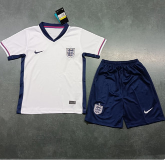 2024 England Home Kids Soccer Jersey