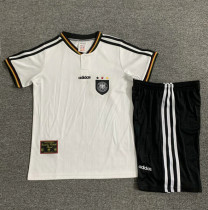 1996 Germany Home Retro Kids Soccer Jersey