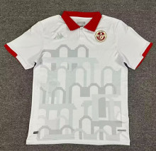 24-25 Tunisia Away Fans Version Soccer Jersey