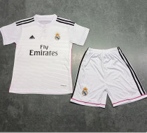 2014-2015 RMA Home Retro Kids Soccer Jersey