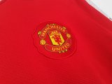 2010-2011 Man Utd Home Long Sleeve Retro Soccer Jersey