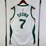 23-24 CELTICS BROWN #7 White City Edition Home Top Quality Hot Pressing NBA Jersey