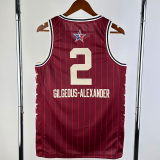 23-24 ALL-STAR GILGEOUS-ALEXANDER #2 Red Top Quality Hot Pressing NBA Jersey