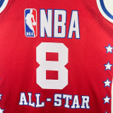 ALL-STAR BRYANT #8 Red Top Quality Hot Pressing NBA Jersey
