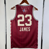 23-24 ALL-STAR JAMES #23 Red Top Quality Hot Pressing NBA Jersey