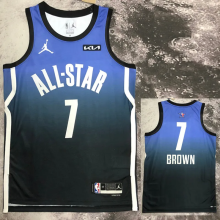 2023 ALL STAR BROWN #7 Blue Top Quality Hot Pressing NBA Jersey