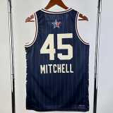 23-24 ALL-STAR MITCHELL #45 Blue Top Quality Hot Pressing NBA Jersey