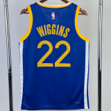 22-23 WARRIORS WIGGINS #22 Blue Top Quality Hot Pressing NBA Jersey