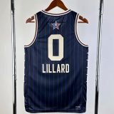 23-24 ALL-STAR LILLARD #0 Blue Top Quality Hot Pressing NBA Jersey