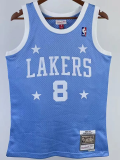 2004-05 LAKERS BRYANT #8 Sky Blue Retro Top Quality Hot Pressing NBA Jersey