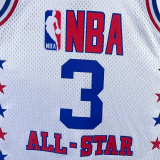 ALL-STAR IVERSON #3 White Top Quality Hot Pressing NBA Jersey