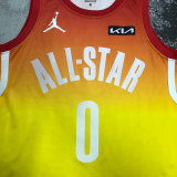 2023 ALL STAR LILIARD #0 Yellow Top Quality Hot Pressing NBA Jersey