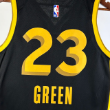 23-24 WARRIORS GREEN #23 Black City Edition Top Quality Hot Pressing NBA Jersey