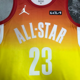 2023 ALL STAR MARKKANEN #23 Yellow Top Quality Hot Pressing NBA Jersey