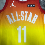2023 ALL STAR DEROZAN #11 Yellow Top Quality Hot Pressing NBA Jersey