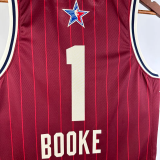 23-24 ALL-STAR BOOKE #1 Red Top Quality Hot Pressing NBA Jersey