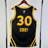 23-24 WARRIORS CURRY #30 Black City Edition Top Quality Hot Pressing NBA Jersey